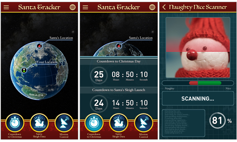 Santa Tracker UI