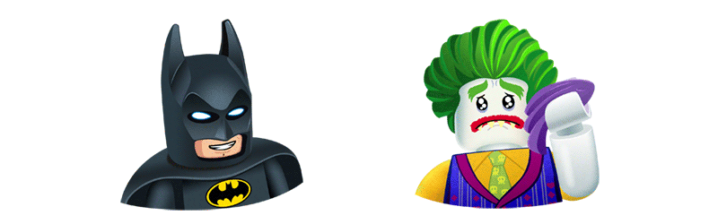 The LEGO Batman Movie animated stickers